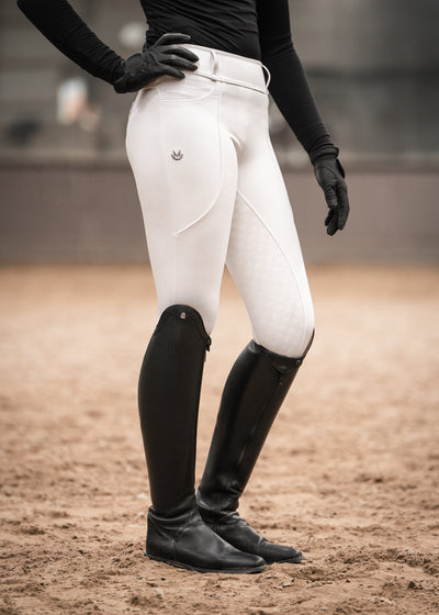 Hvide ridebukser - Cara Monte